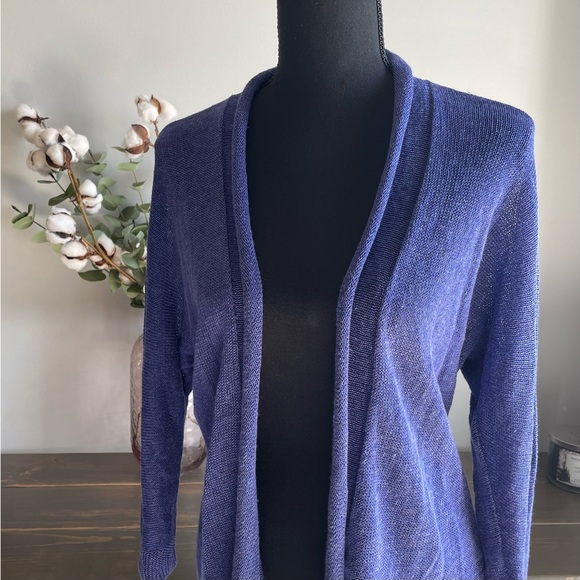 NIC + ZOE Lightweight Open Front 3/4 Sleeve Cardigan - Picture 1 of 7